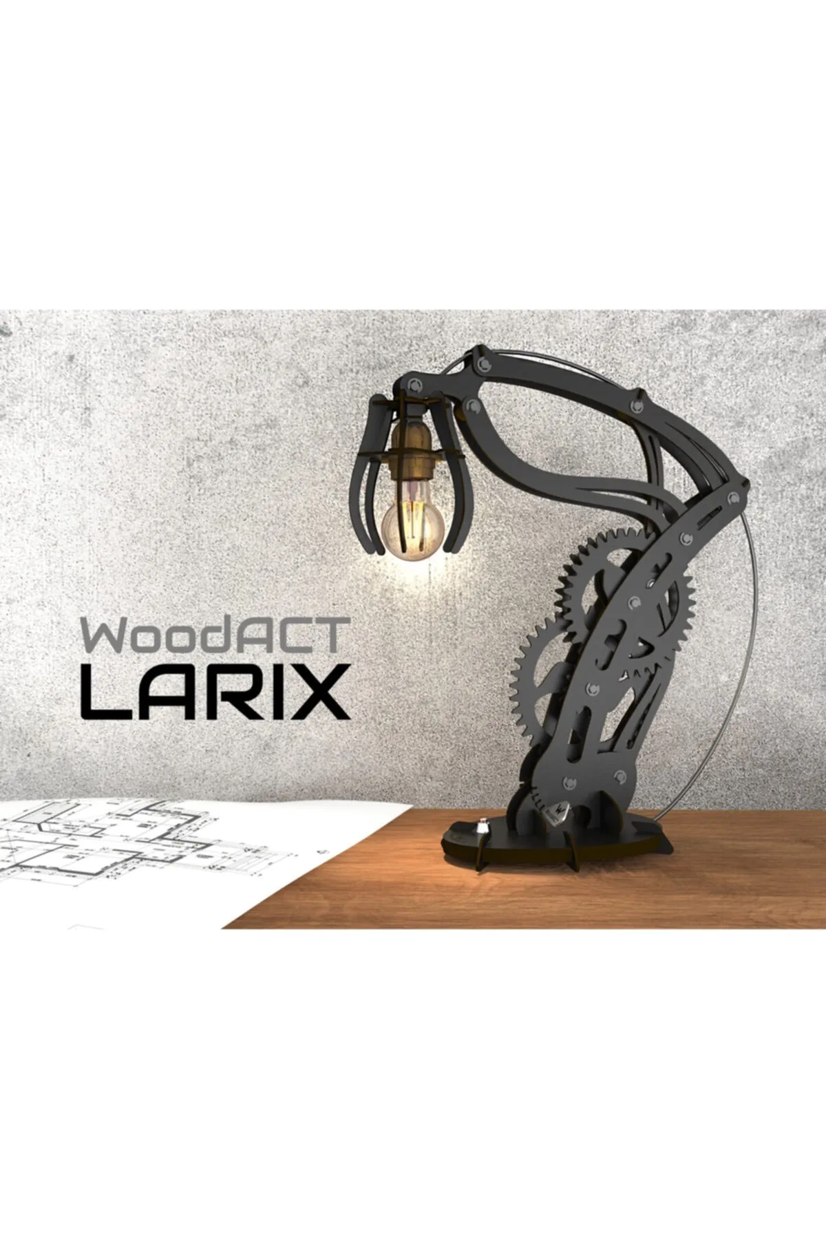 Black Wooden Decorative Study Desk Lamp Modern Table Lamp Stylish Classy Perfect for Gift to Loved Ones Study Room Lamp