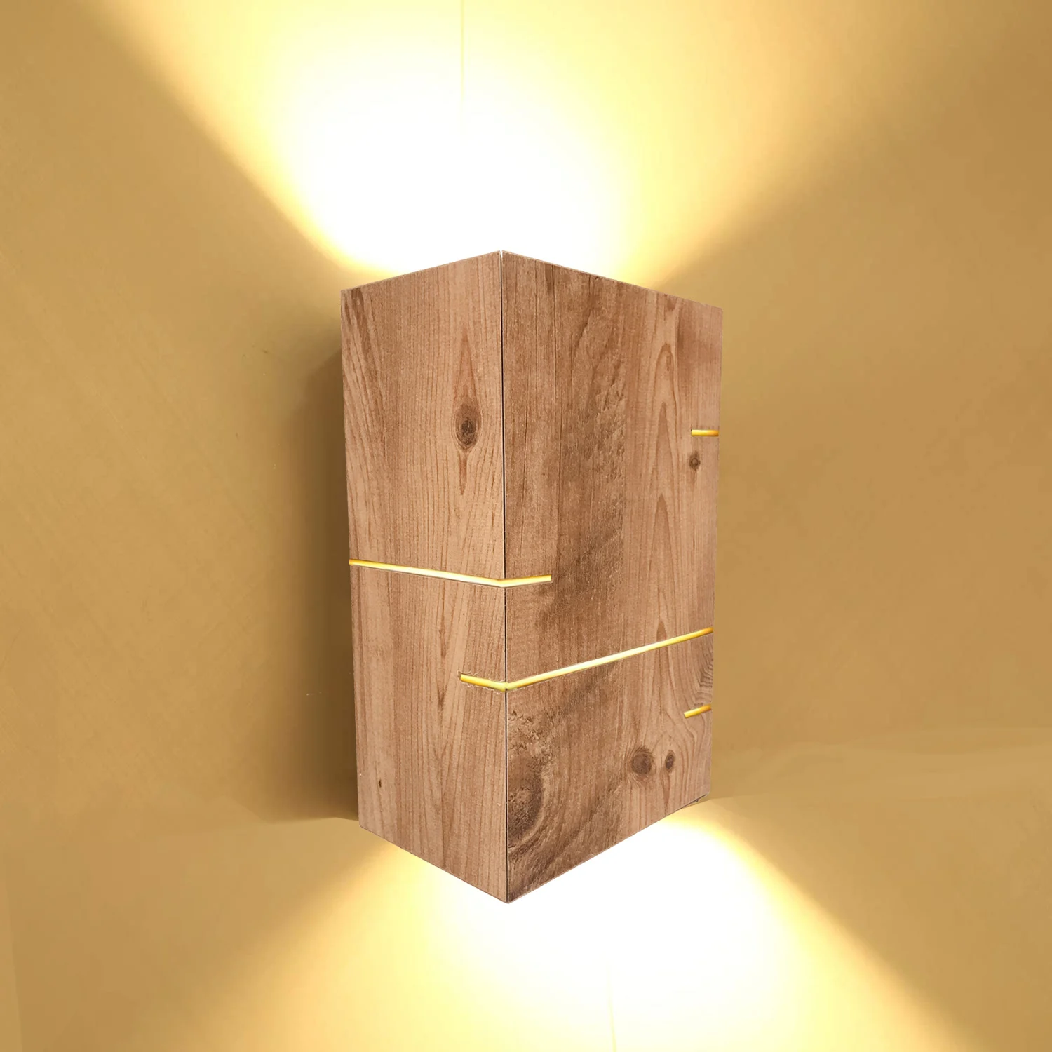 

Wood Wall Lamp Sconce Light Brown Decorative Design Lighting Home Office Restaurant Hotel Various Uses indoor lighting