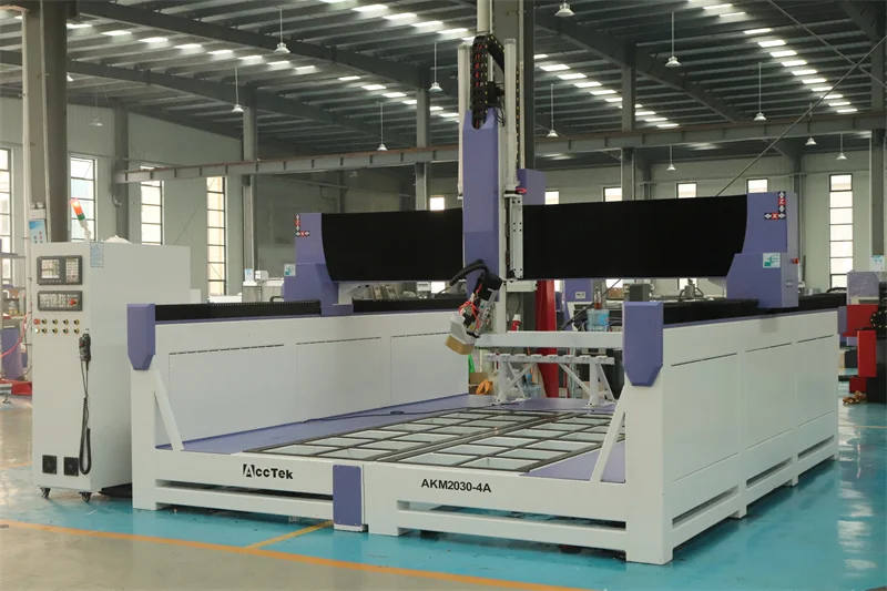 AccTek Big Workingarea Customized Lower Table CNC Router with Auto tool Change Systerm for Wood Plastic 3D Cutting Engraving