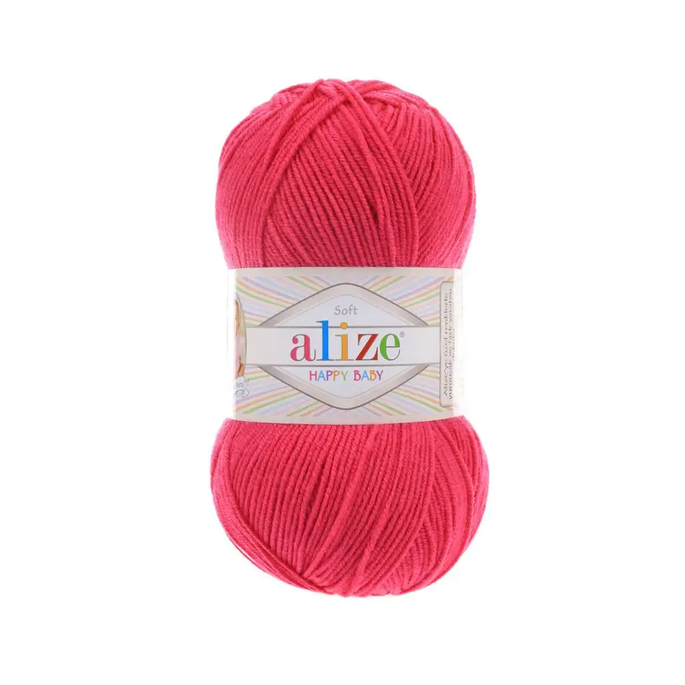 Happy Baby Hand Knitted Yarn (4 Ball) 21 Color - 350 Meters(100gr) Hand Knit Ball - Alize -Blanket -Scarf - Baby - DIY