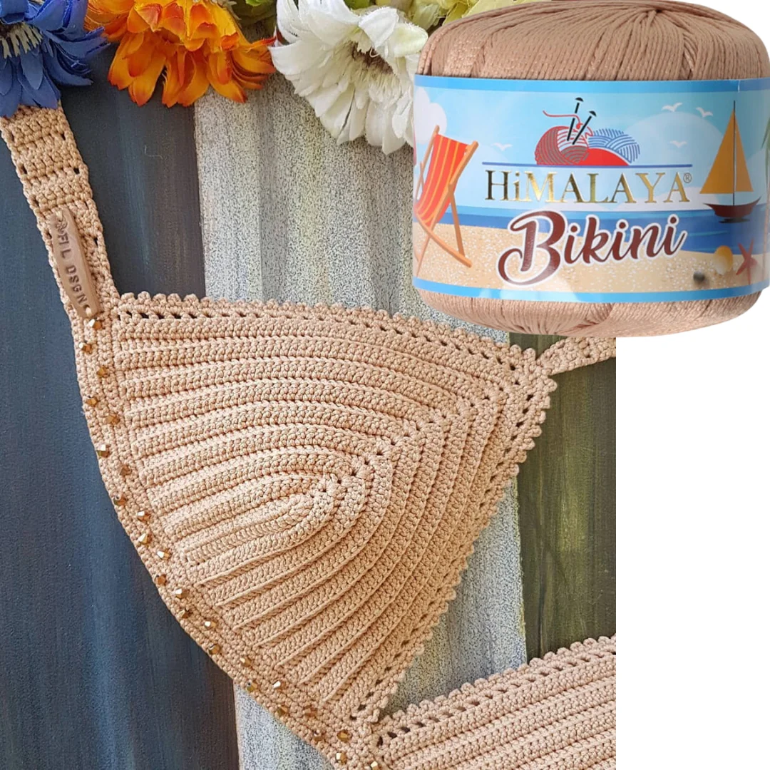 Himalaya Bikini, 100% Polyamid Stretch, Soft, Bikini, Sock, Knitting, sport, weight light crochet, summer DIY Hobby