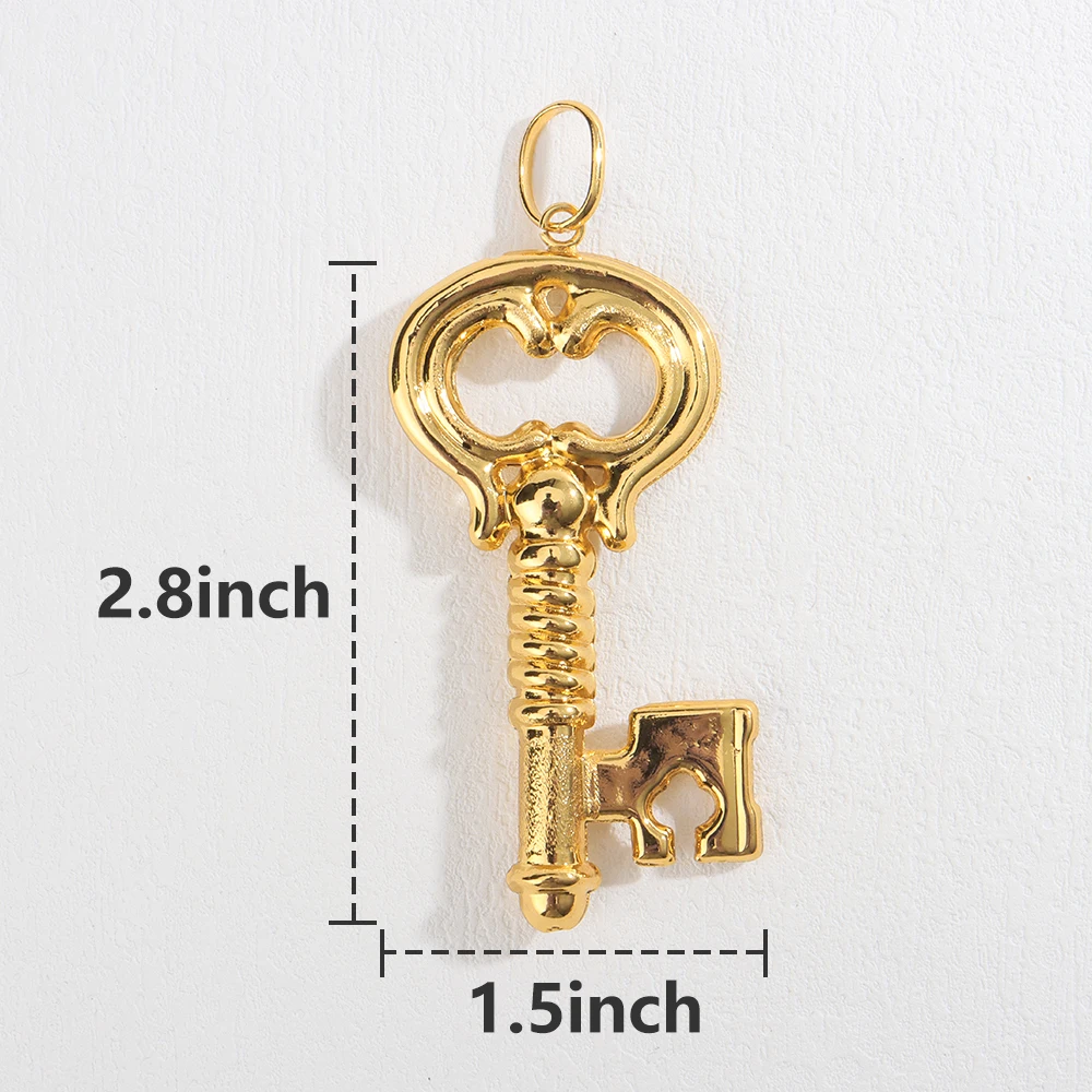 Beliebter Anhänger Afrika-Karte Halskette für Damen und Herren Vergoldet Großhandel Mode Stapelbarer Schmuck Tägliches Tragen Party-Geschenk – Detail 10