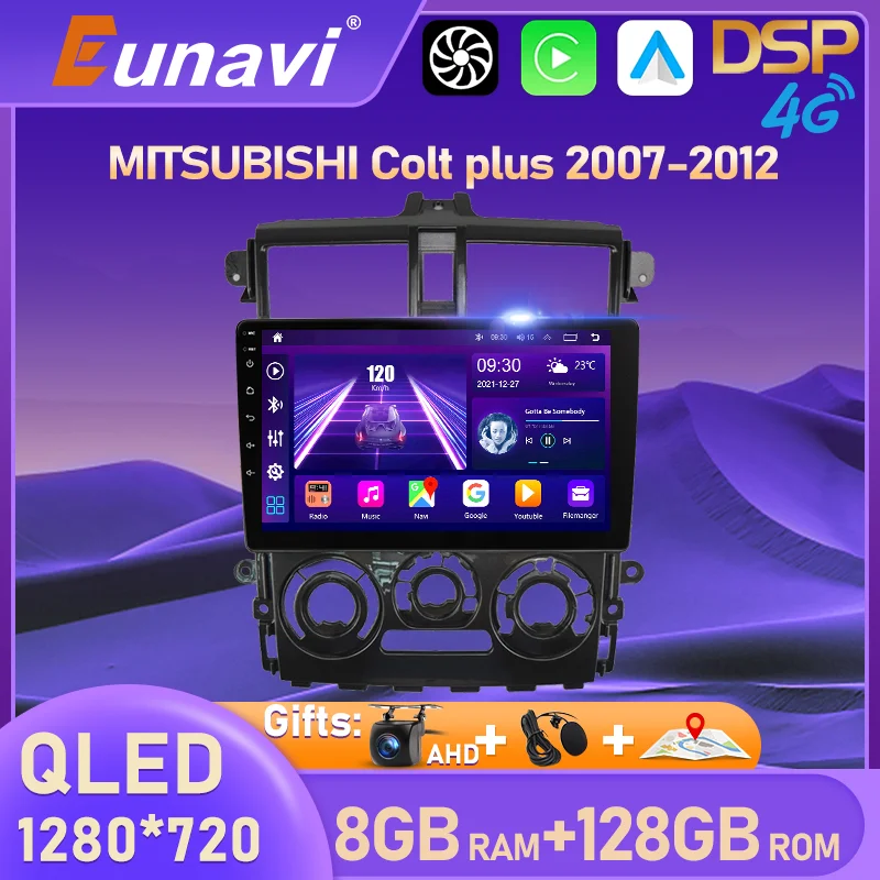 

Eunavi Android Авто GPS навигация для Mitsubishi COLT PLUS 2007 - 2012 автомобильный Радио мультимедийный плеер головное устройство 2din 2 din Carplay