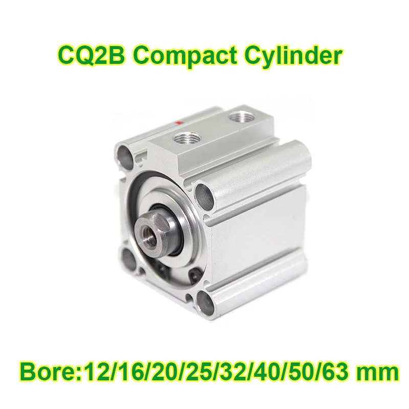 

CQ2B Compact Air Cylinder Pneumatic Cylinder CQ2B 12/16/20/25/32/40/50/63/80 Bore 5/10/15/20/25/30/35/40/45/50/60 Stroke