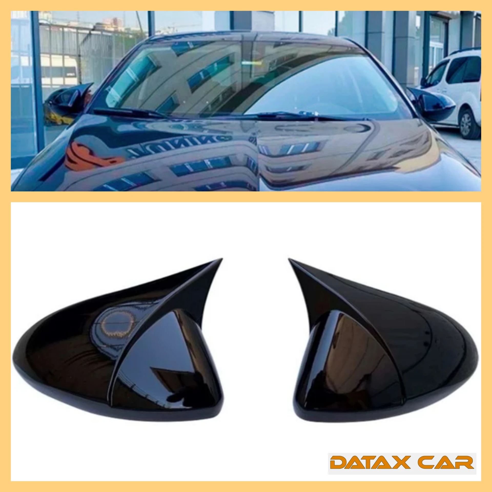 Bat Style Mirror Cover For Opel Insignia 2017 2019 car accessories 2 Pieces Cover Glossy Black Shields Exterior tuning