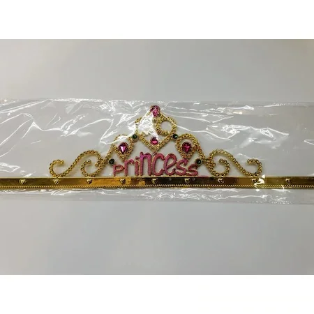 Gold Color Princess Printed Party Crown 60 Cm 441827327