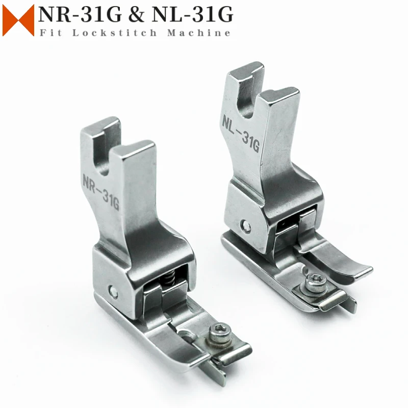 NR-31G NL-31G Right / Left Adjustable Concealed Seam Compensating Presser Foot Drop Stitch Fit All Lockstitch Sewing Machine