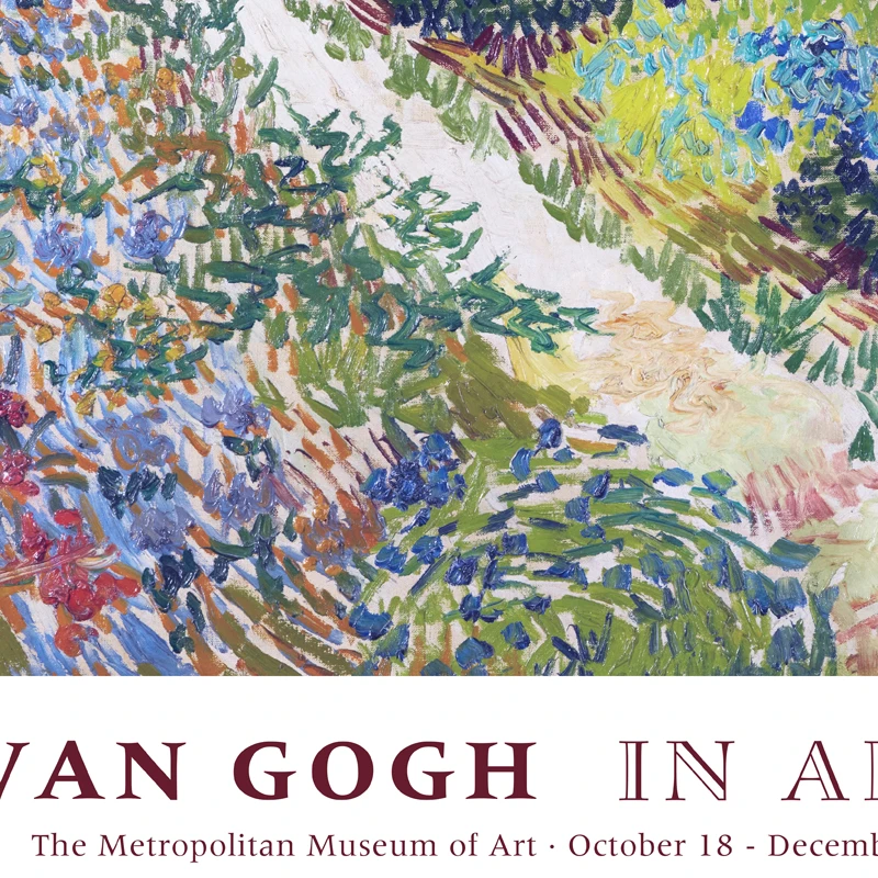 The Van Gogh Tour Arles In France Painting Art Canvas Print Museum Exhibition Poster Gallery Wall Art Pictures Living Room Decor