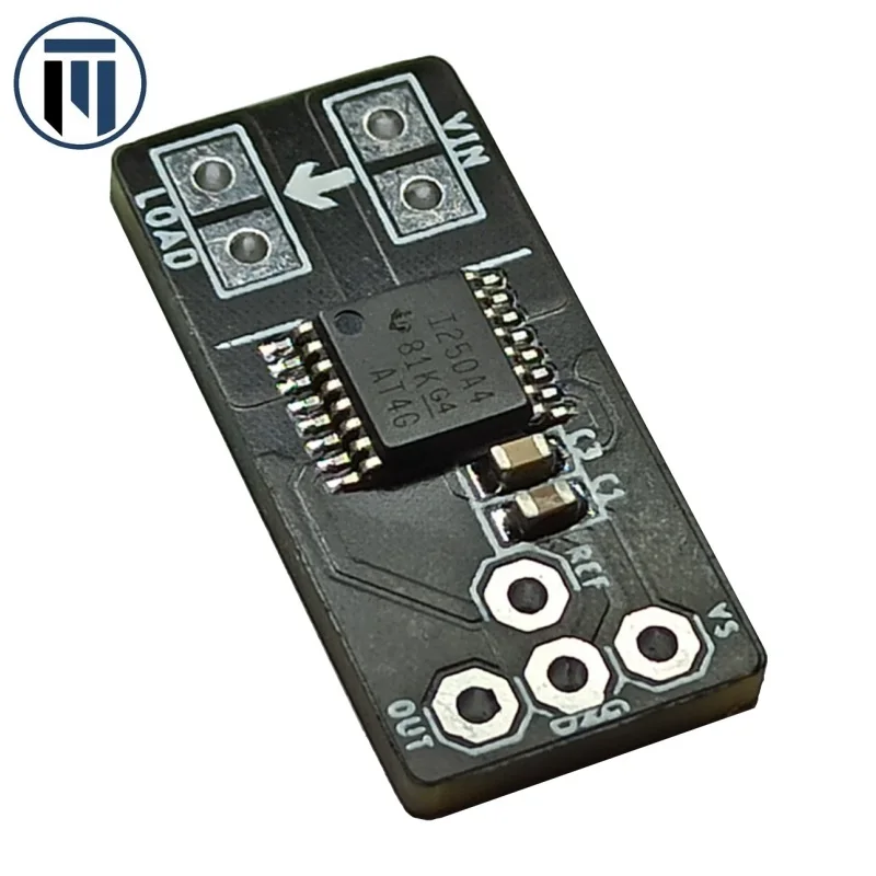 Sensitive Current Sensor Module, INA250A4, Gain Ratio: 2 V/A, Shunt Resistance: 2 mOhm, Resistance Tolerance:  0.1% Max.
