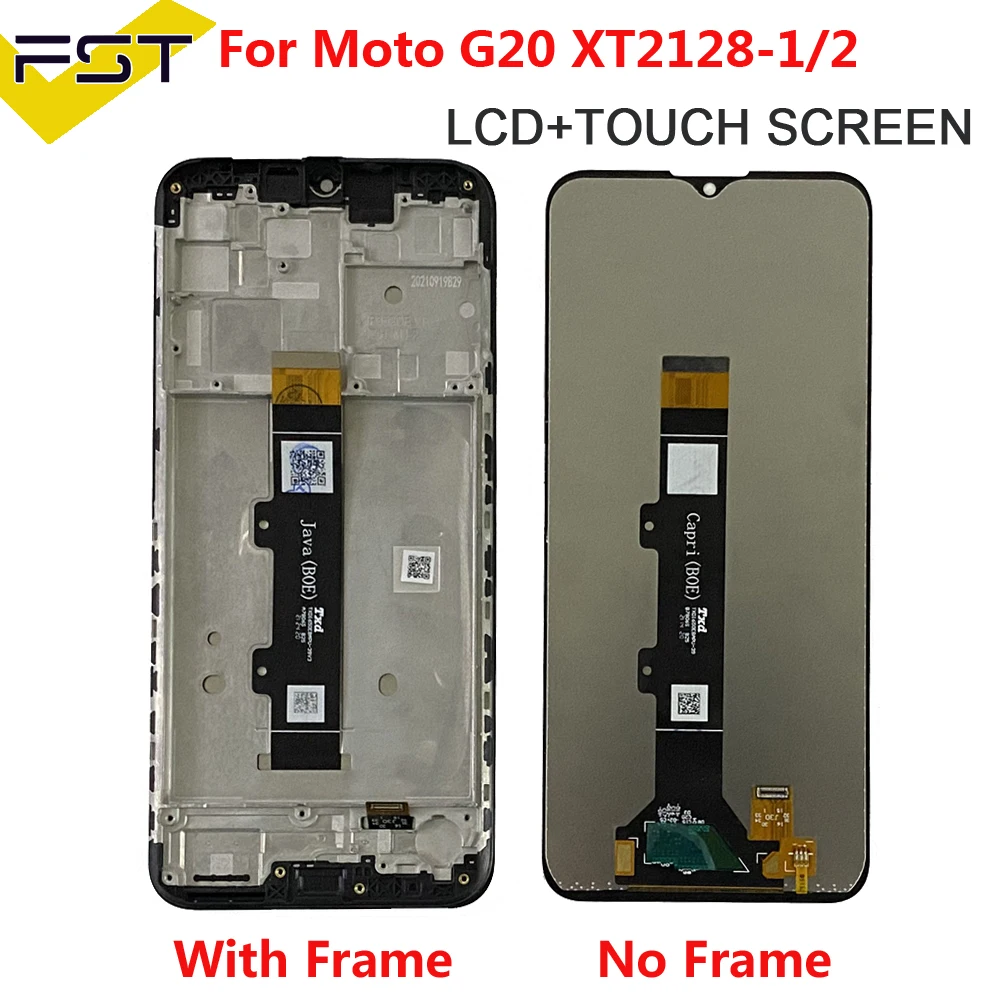 

Оригинальный протестированный ЖК-дисплей для Motorola G20, ЖК-дисплей XT2128-1, сенсорный преобразователь в сборе для Moto G20, ЖК-дисплей G20 XT2128-2, дисплей