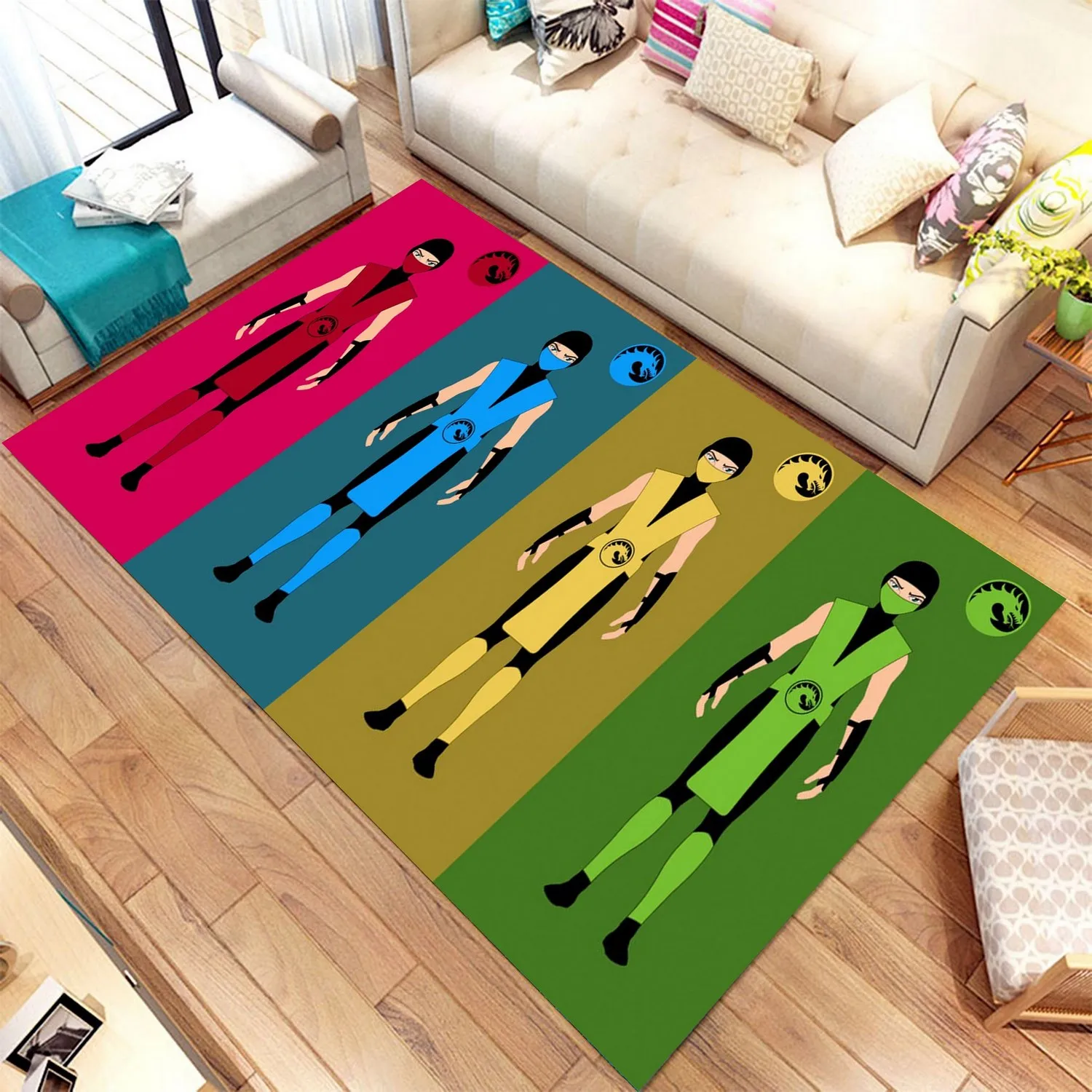 Anime Pattern Rug, Modern Rug,  Kids Room Carpet, Rug, Kids Room Rug, Teen Rug, Decor For Boy Room