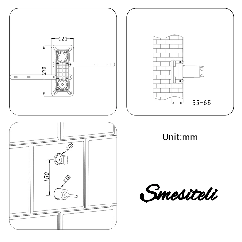 Bathroom Faucet Brushed Gold Hot And Cold Shower System Sets Diverter Valve Kit Mixer 8/10/12 Inch Rainshower Set Tap