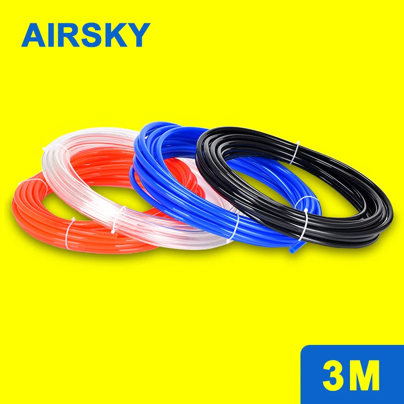 

3 Meter PU Pneumatic Tubing Air Hose Plastic Pipe Polyurethane Tube For Compressor 4mm 6mm 8mm 10mm 12mm 14mm 16mm 4x2.5 8x5mm