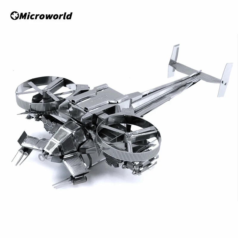 Microworld 3D Metal Nano Puzzle Avatar Scorpion Helicopter Model Kits DIY Jigsaw Toys Christmas Gifts For Children Party Games