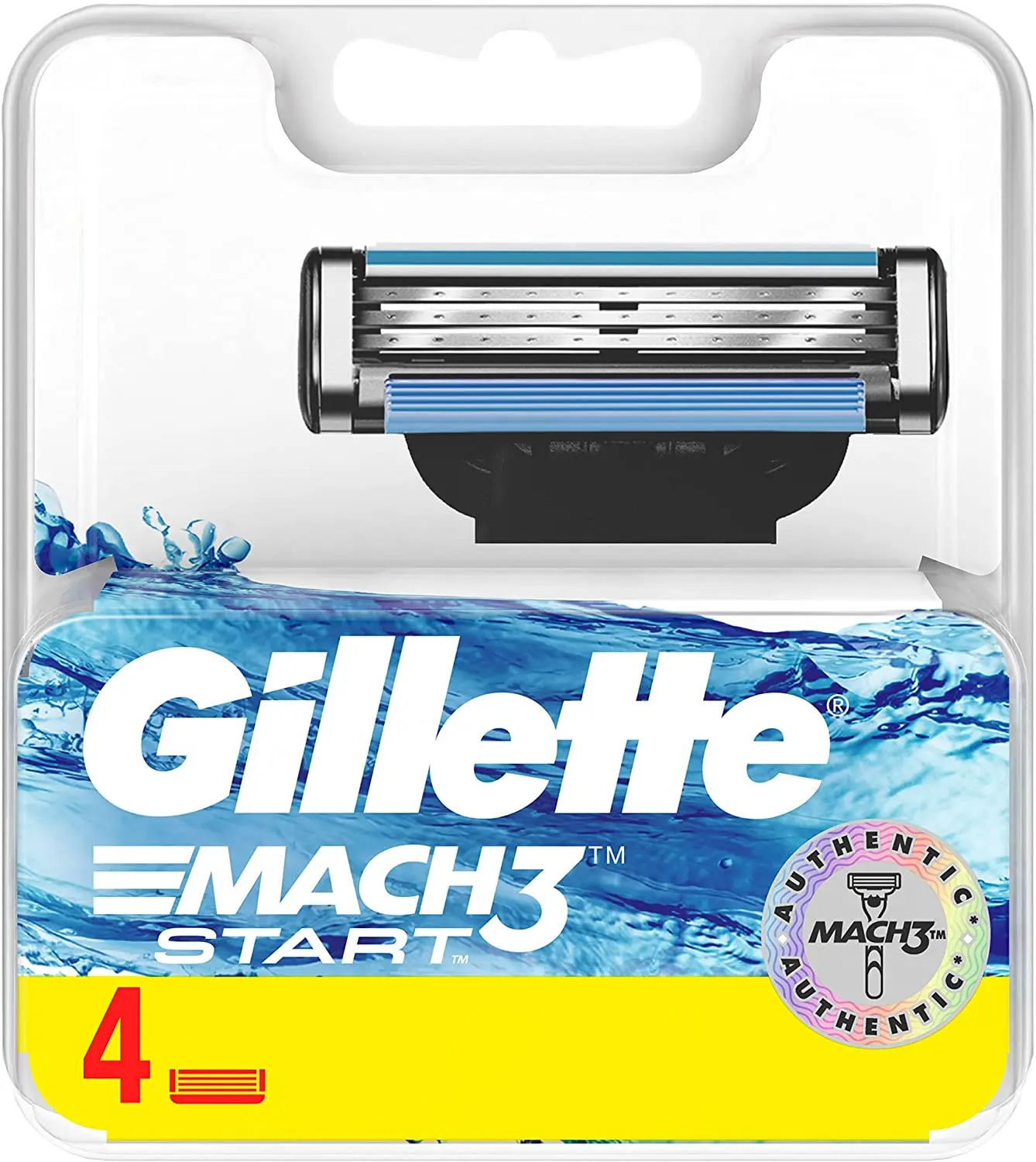 Gillette Mach3 Start Men\'s Razor Blades, 2/4/10 Refills