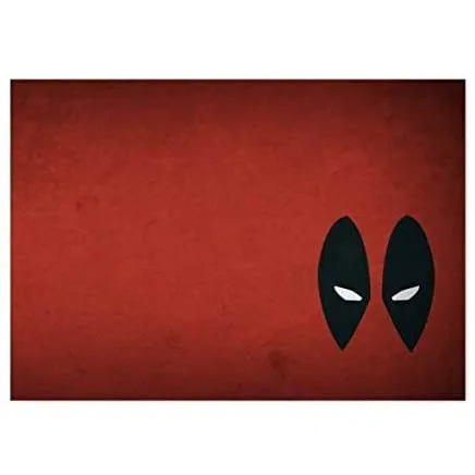 Placa Decorativa Deadpool Minimalista