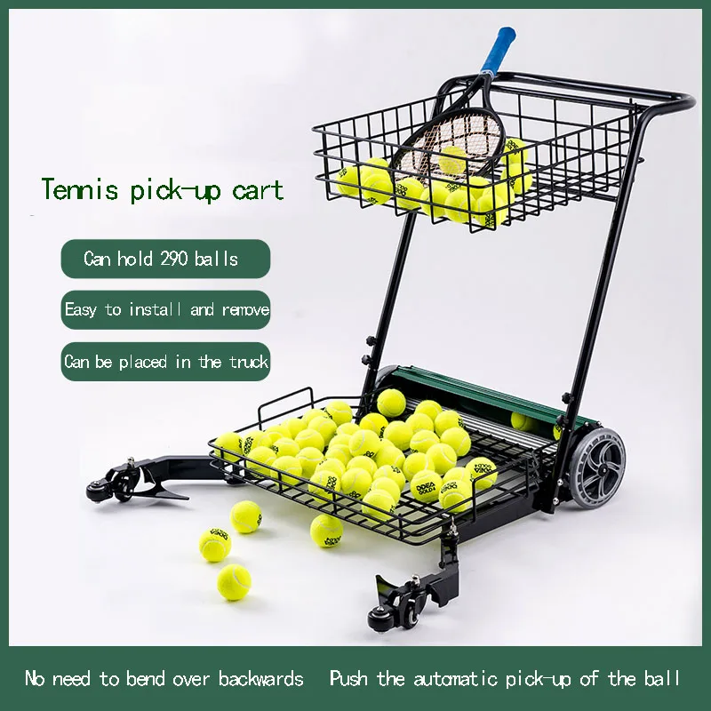 

High Quality Tennis Automatic Ball Picker Tennis Ball Picker with Cart Picker Instrument Coach Barrel