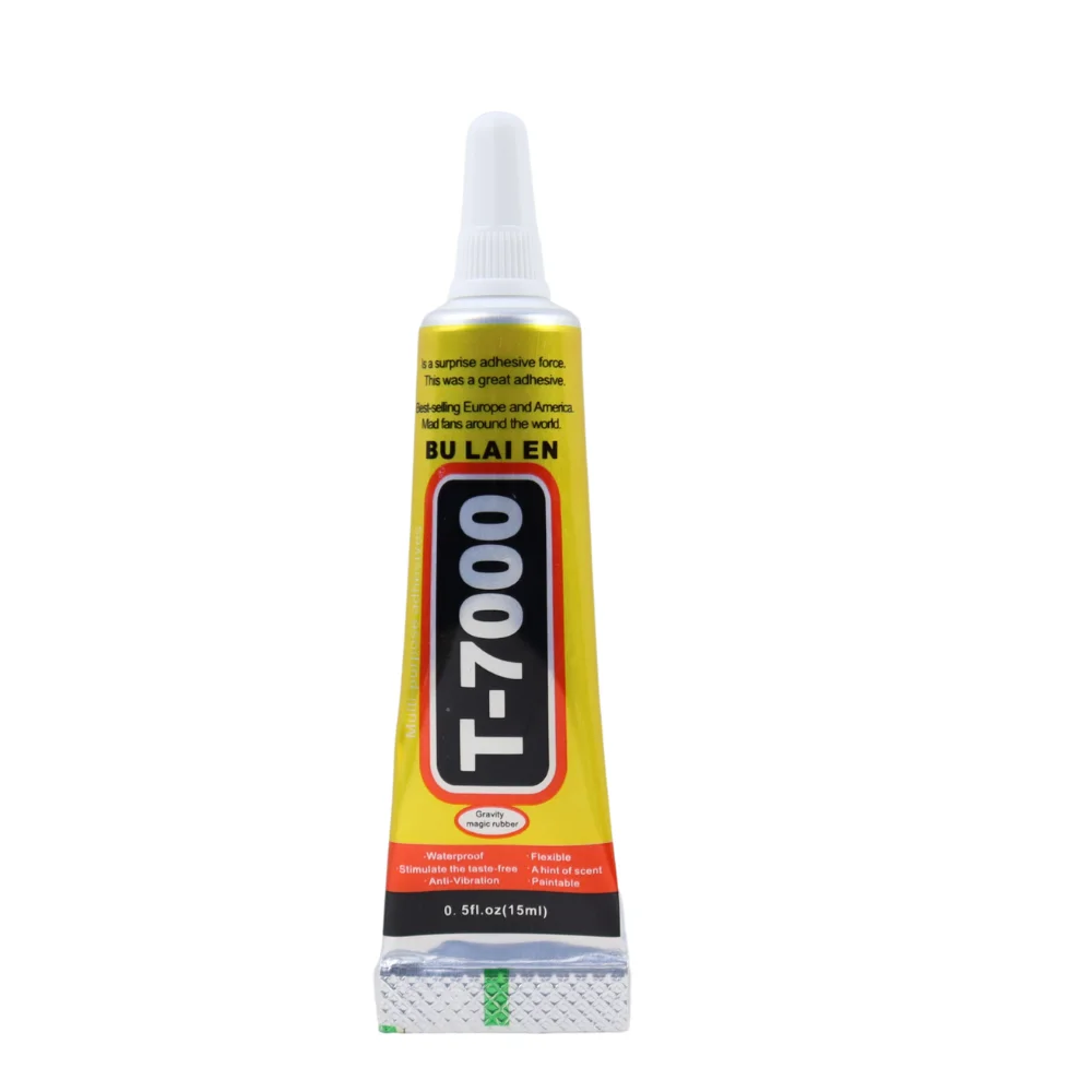 Bulaien T7000 noir, 15ML, 50ML, 110ML, adhésif de réparation de colle de Contact pour bricolage avec pointe d\'applicateur de précision