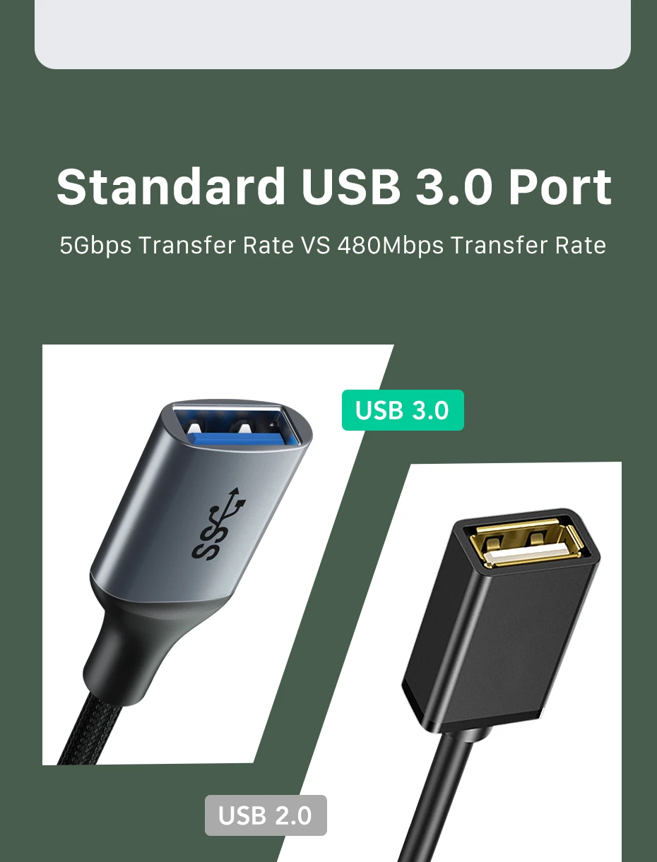 CABLETIME OTG Typ C Kabeladapter USB3.0/3.2 auf Typ C Adapteranschluss 5/10 Gbit/s für MacBook Xiaomi Huawei USB C OTG Connect – Detail 3
