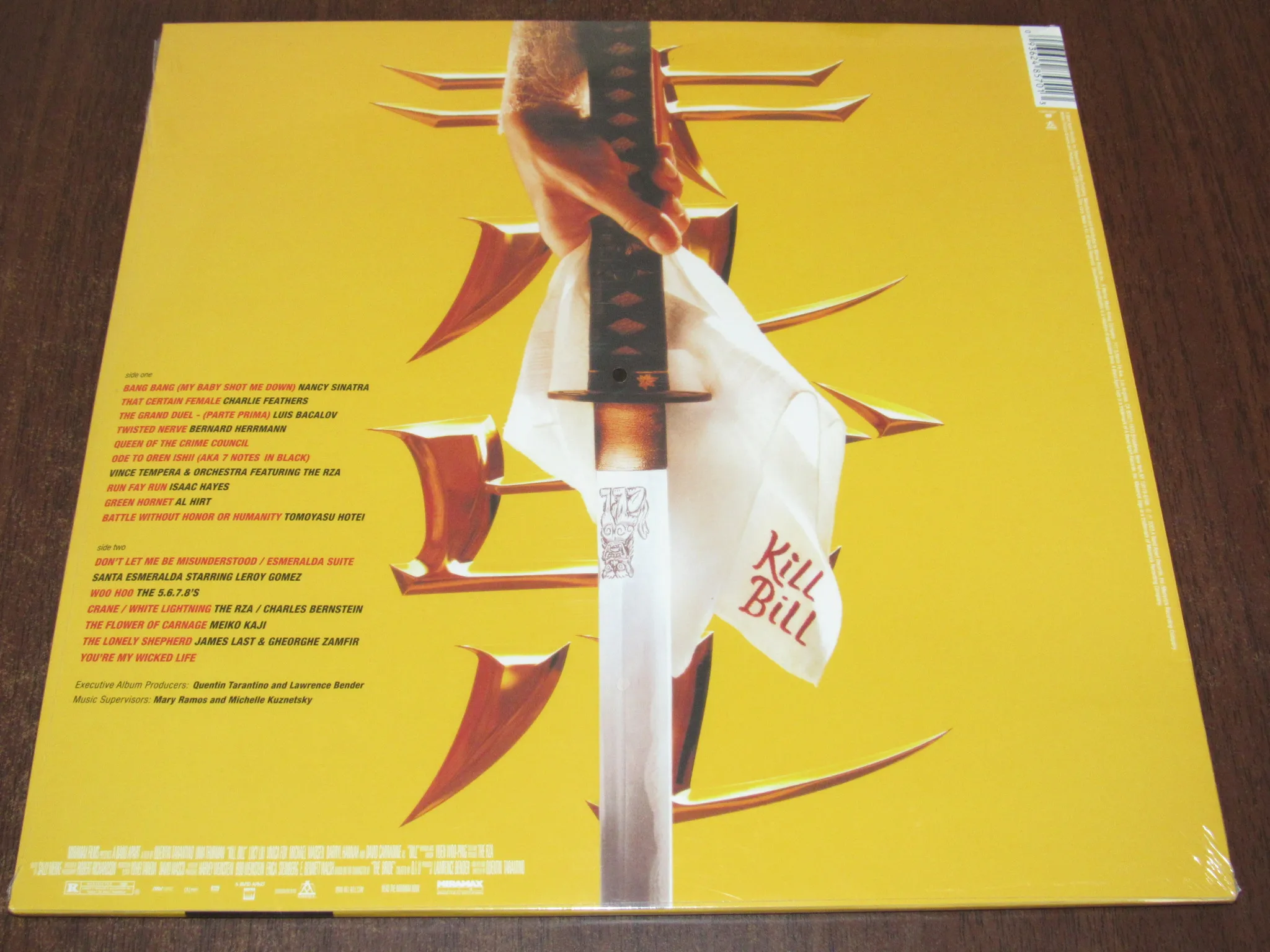 New 33 RPM 12 inch 30cm 1 Vinyl Records LP Disc Comics Flick Film Movie Soundtrack Music Songs KILL BILL