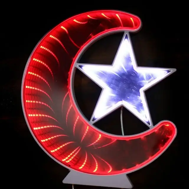 Moon Star Light Board Turkish Flag Decorative Strong Strip Led 436440689