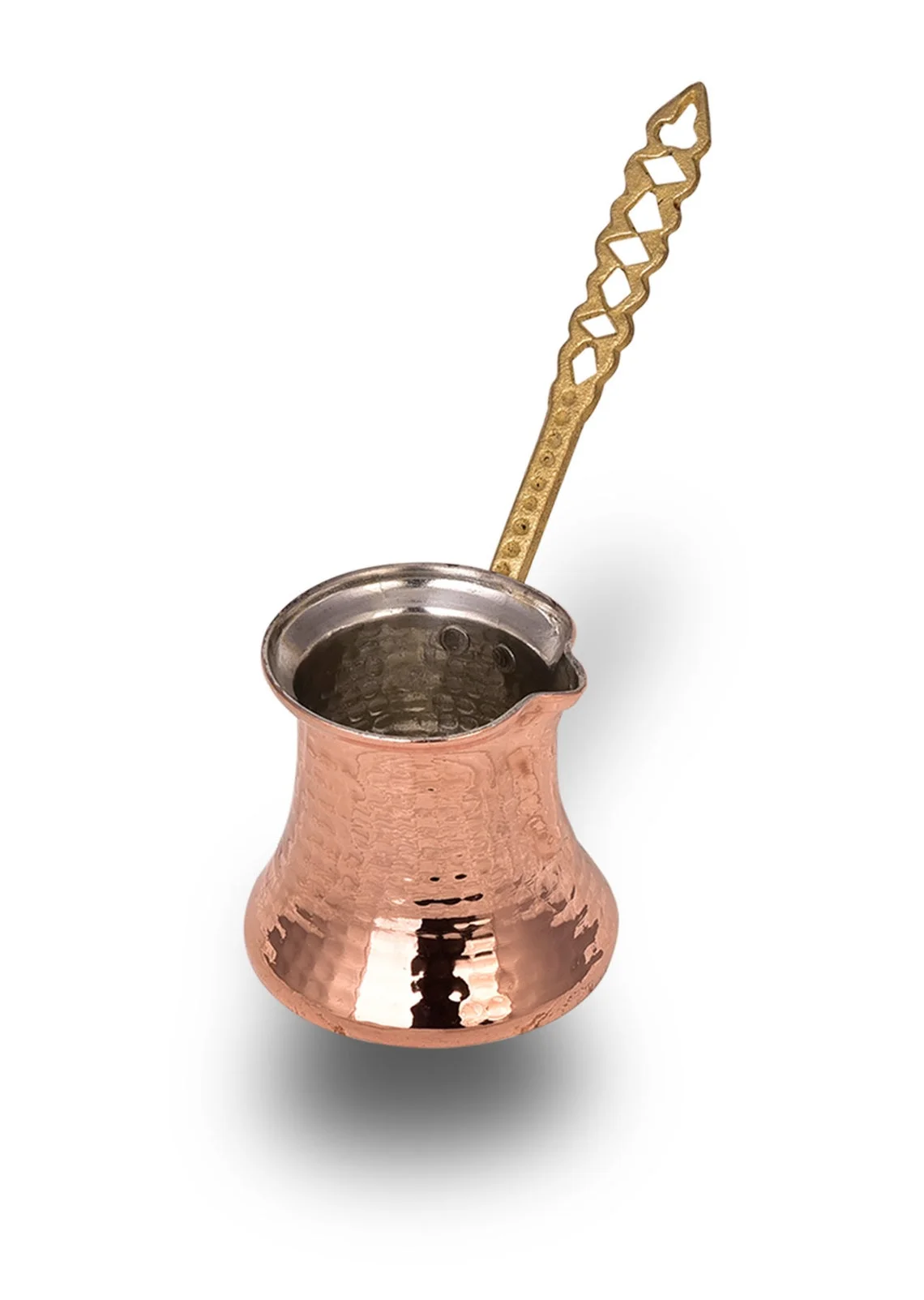 150ml traditional 100% pure copper pot handmade brass handle turkish coffee fancy coffee maker pot best quality non stick cezve