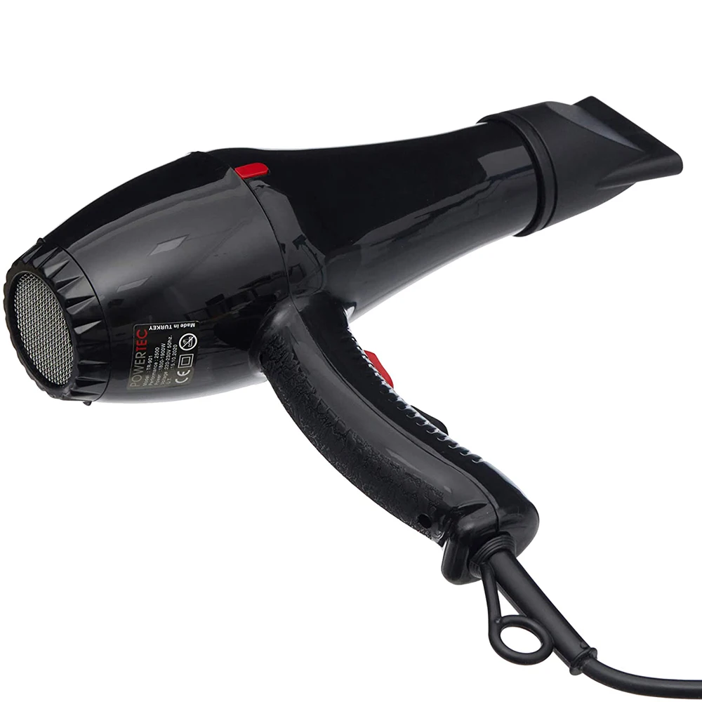 Powertec Hair Dryer & Blow Dryer,2500 Watt Performance, Easy and Practical Use,High Performance, Dryer Brush