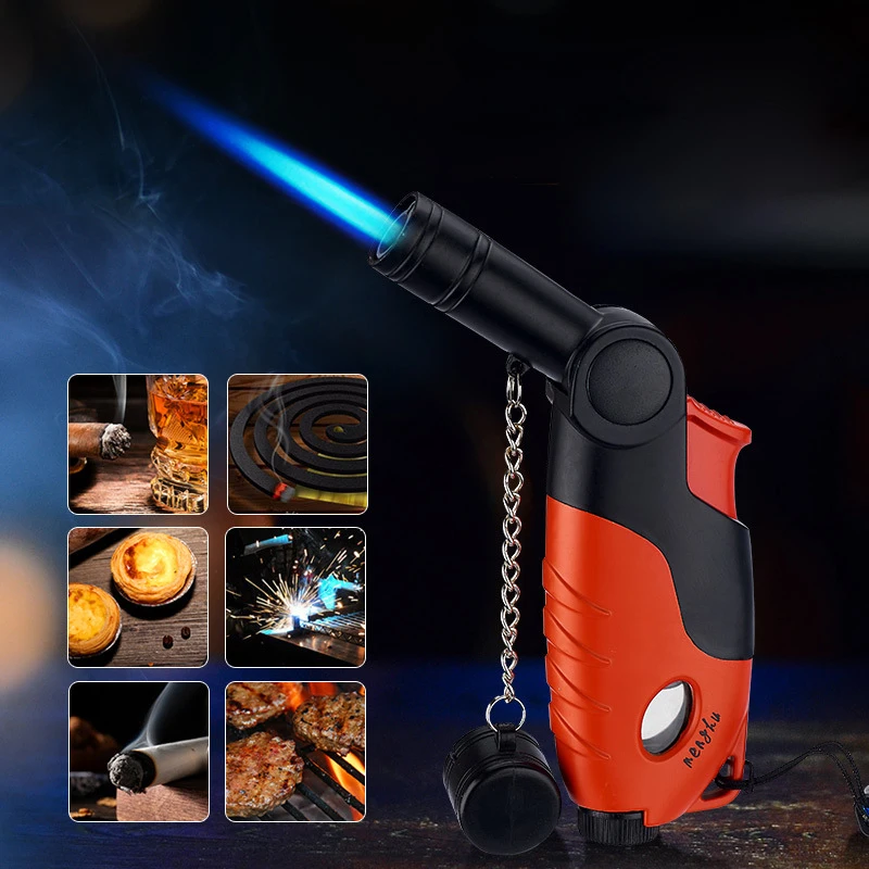 

Metal Windproof High Jet Flame Butane Gas Lighter, Visible Butane Jet Torch Lighter, BBQ Tools, Ignition Tool,