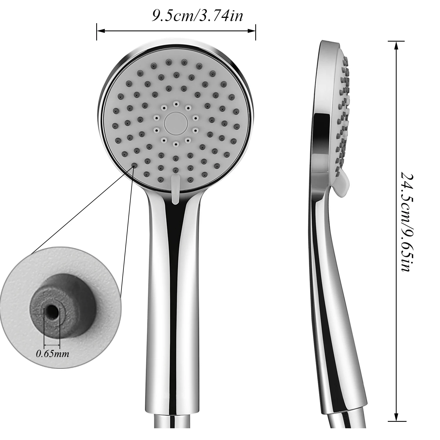 Samodra Hand Shower Head High Pressure Water Saving Spray Shower Head Rainfall Anti Limestone Showers accessories For Bathroom - Image 6