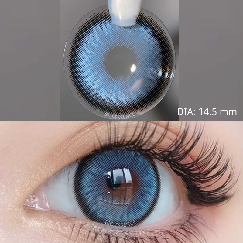 Bio-Essence 1 Paar Kleur Contactlenzen Voor Ogen Natuurlijke Bruine Lenzen Beauty Fashion Red Lense Blue Lenzen Groen Oogcontact