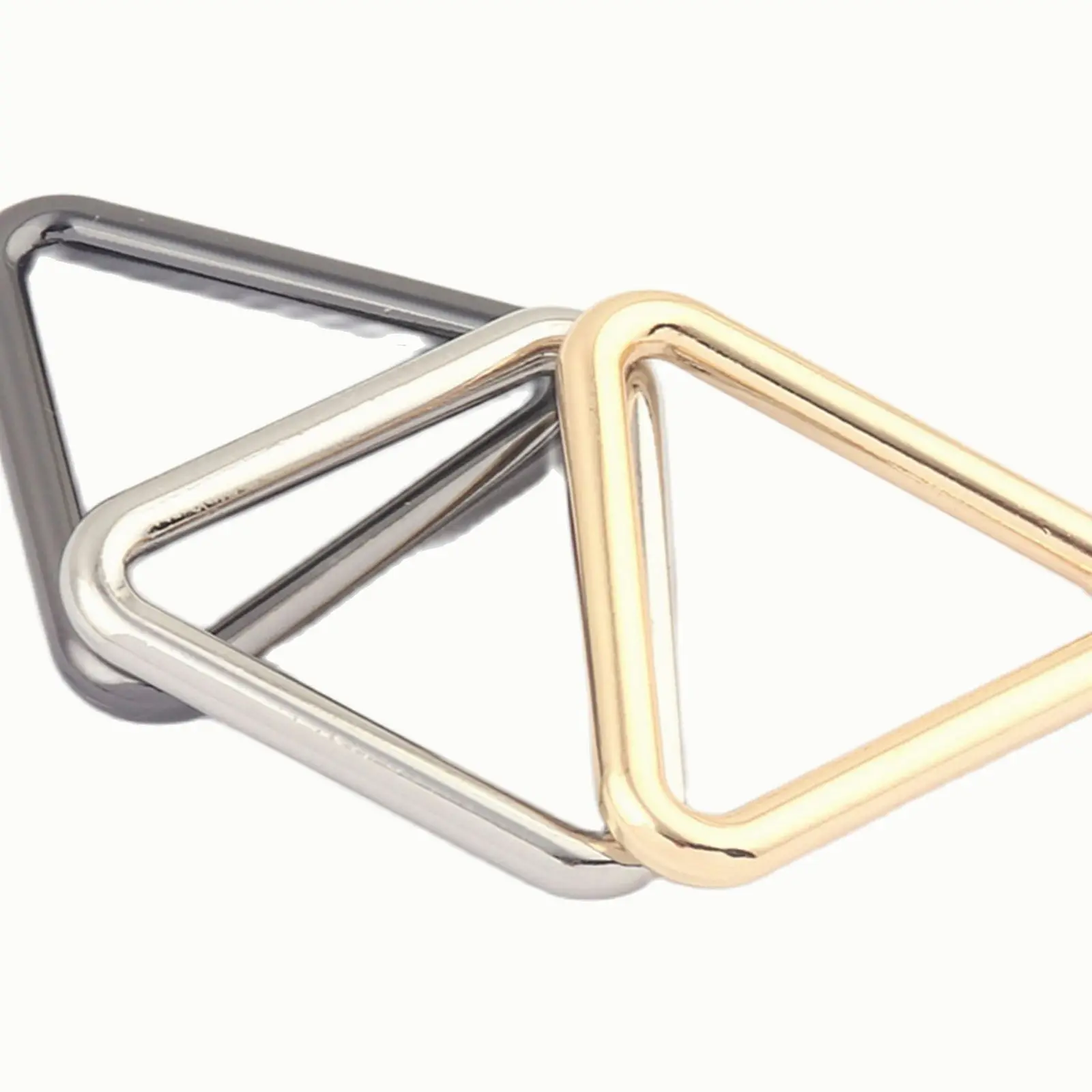 

38mm gold Adjustable Belt Buckle Slide Buckles Triangle Purse Handbag clasp Bag strap Buckle Handbag Webbing Hardware