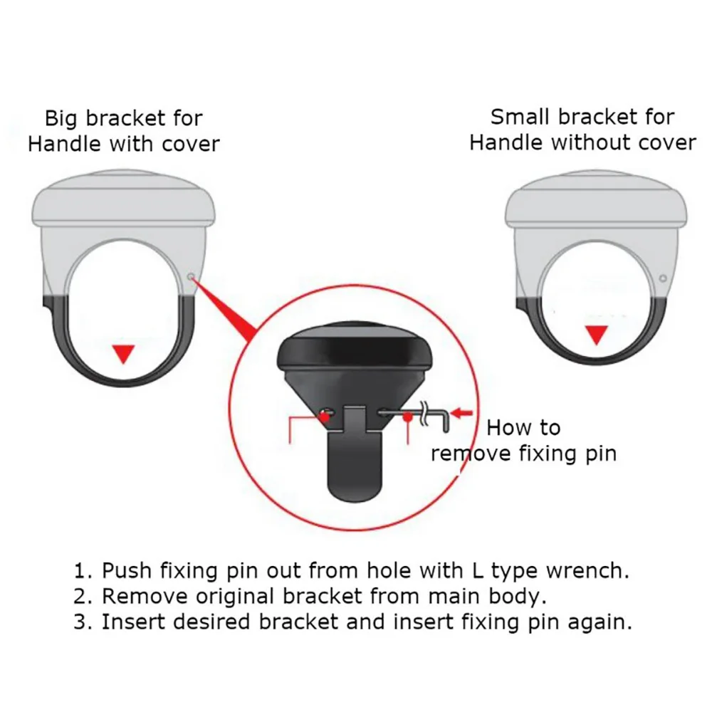 Universal Car Handlebar Handle, Lentil, Rotary Handlebar Handle, Steering Wheel, Swivel Handle, Swivel Handlebar