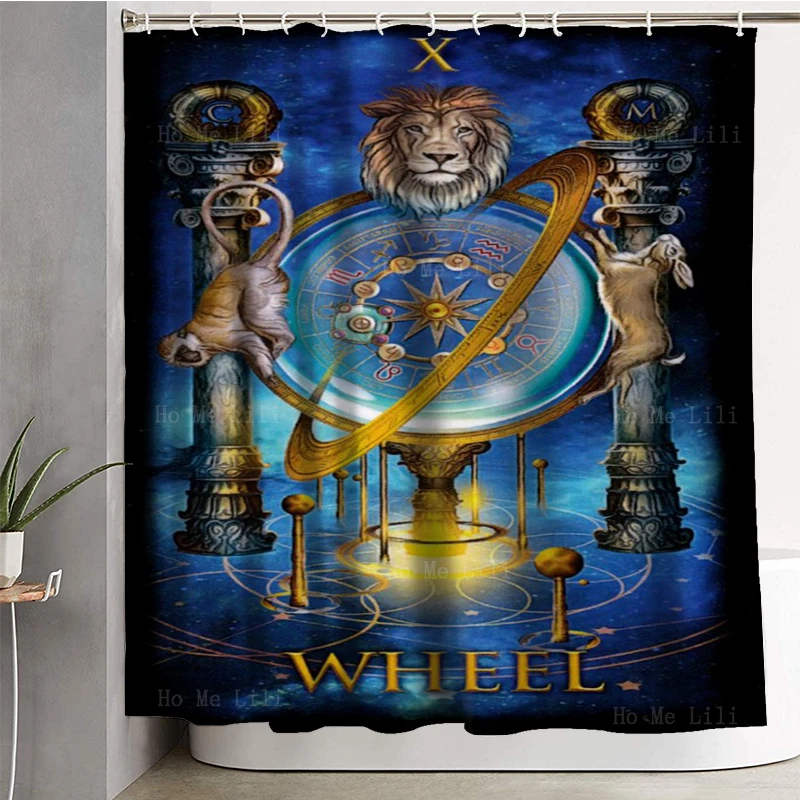 The Lovers Queen Of Swords Zodiac Planets Tarot Astrology Card Medievl Mystical Art Shower Curtains By Ho Me Lili Home Decor