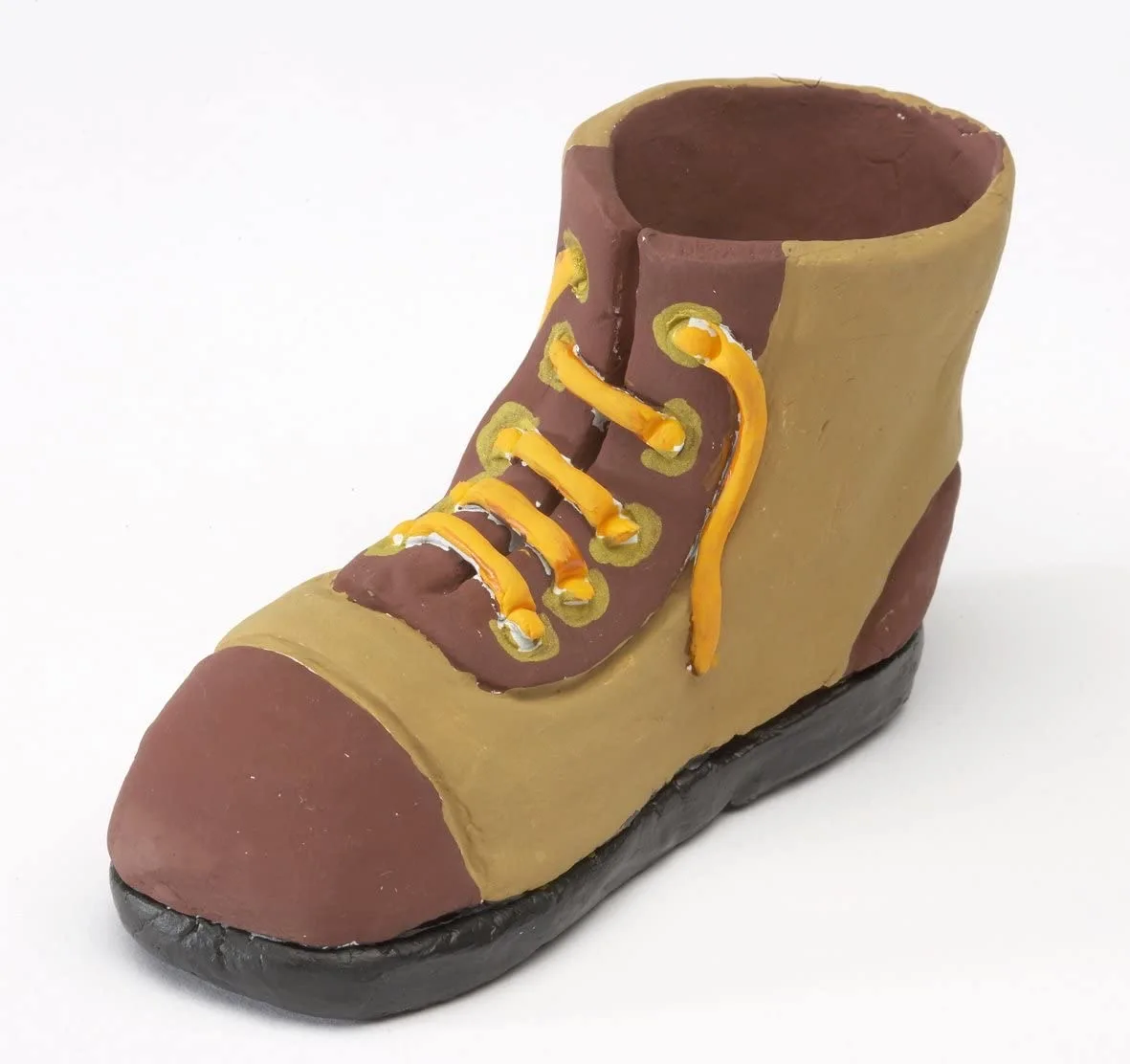 【حزمة 4 】 جوفي لصق إلى قالب البلاستيسين الأبيض والبني الطين لينة الحرف لعبة النمذجة الهواء تجفيف أداة تعليمية تعلم المواد المدرسية فن جميل النحت اللوازم الإبداعية 500g