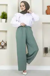 Pantalones sueltos para mujeres musulmanas, ropa islámica de Eid Ramadán, Dubai, Abaya, tienda de Turquía, caftán, caftán, musulmán, conjunto