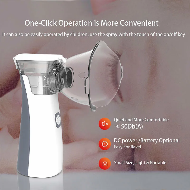 medical Portable silent nebulizer Handheld inhaler inhalator for children adult Atomizer nebulizador mesh nebulizadores asthma