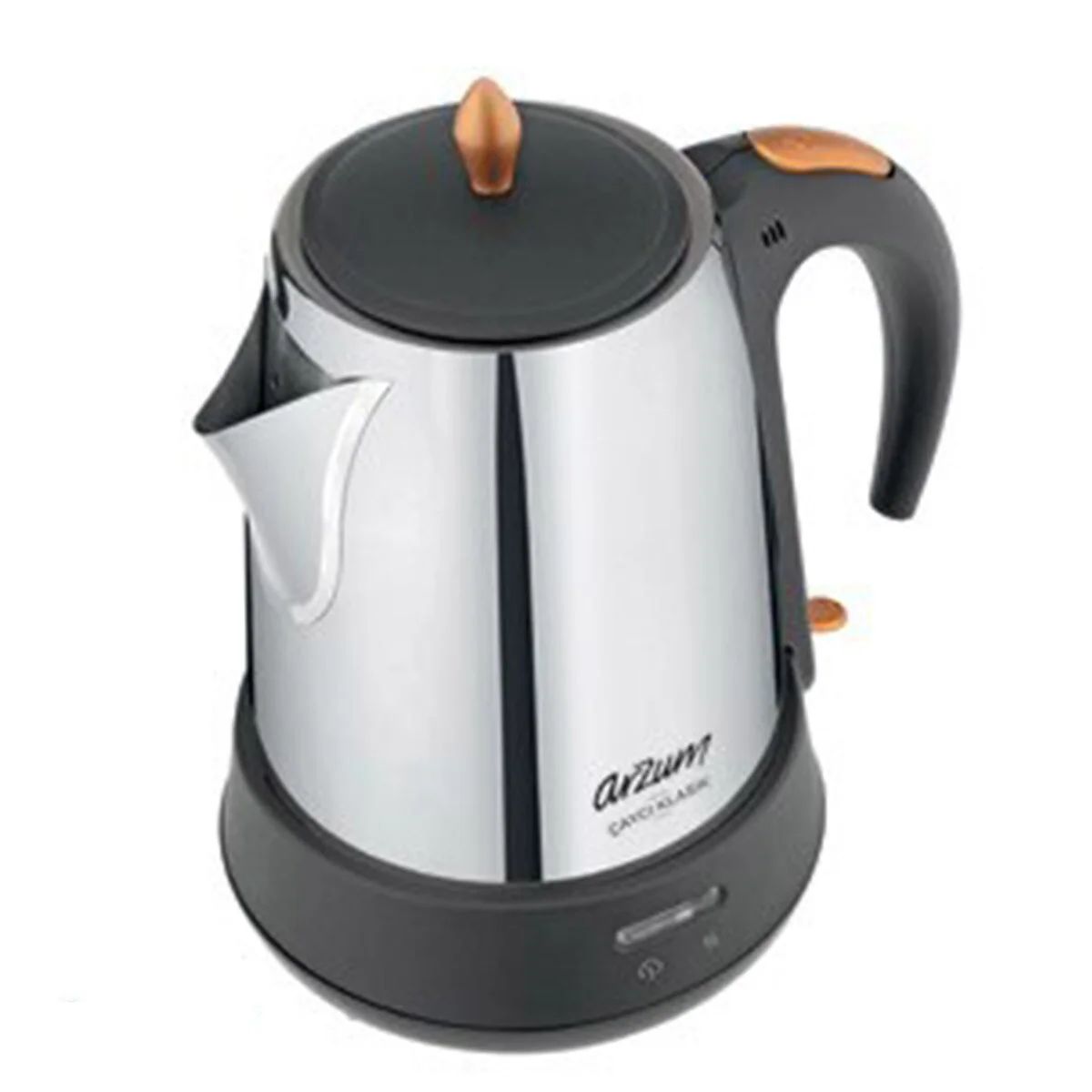 Arzum Cayci Klasik 차 기계, 1650W 전원, 이동식 스테인레스 스틸 차 필터, 끓임 건조 보호, 360 ° 회전 베이스