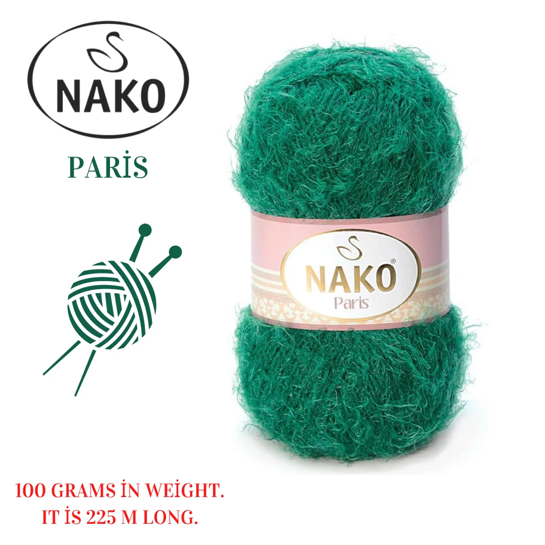 Nako Paris Knitting Yarn Crochet Yarn Acrylic Yarn Shawl Yarn For Winter Scarf Cardigan Soft Nako