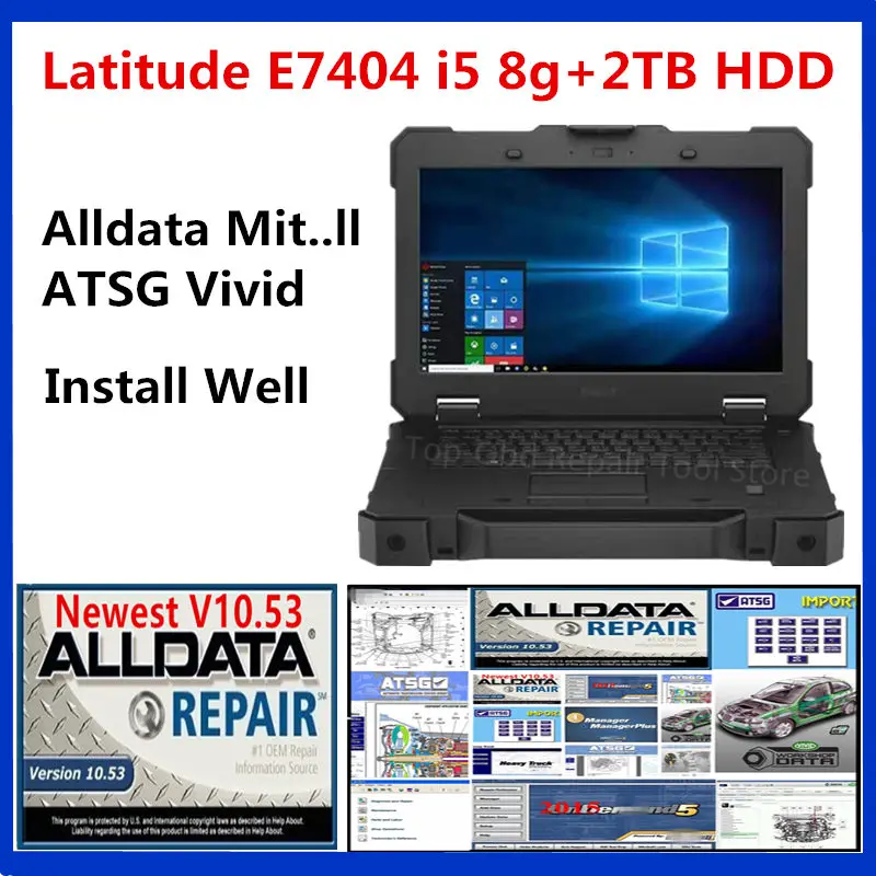 

Auto Repair Software 2021 Hot Alldata Mitch..ll Vivid workshop ATSG install well For Dell 7404 Laptop i5 8G RAM with 2tb hdd