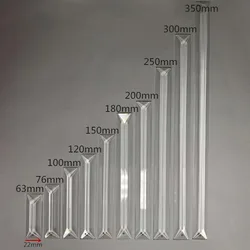 Camal 5個200ミリメートル250ミリメートル300ミリメートル350ミリメートルK9ガラス長方形のクリスタルシャンデリアプリズムドロップペンダント1/2穴照明ランプ部分