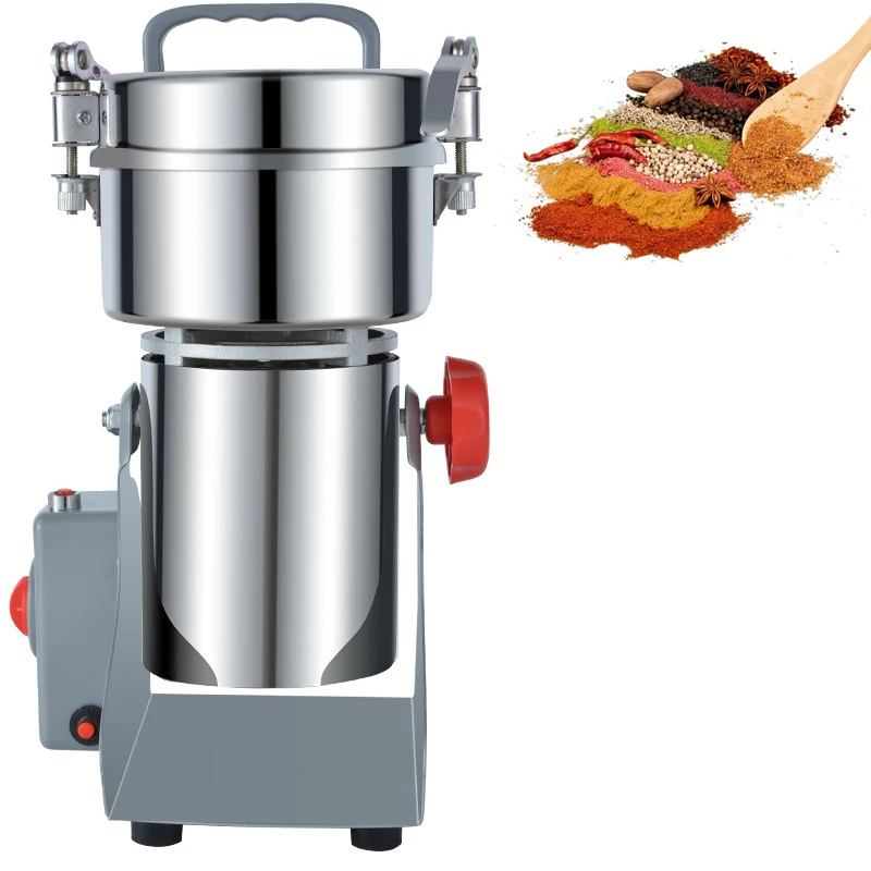 800g elétrica erva grão tempero máquina de moer hebals cereais café moedor alimentos secos medicina farinha em pó triturador