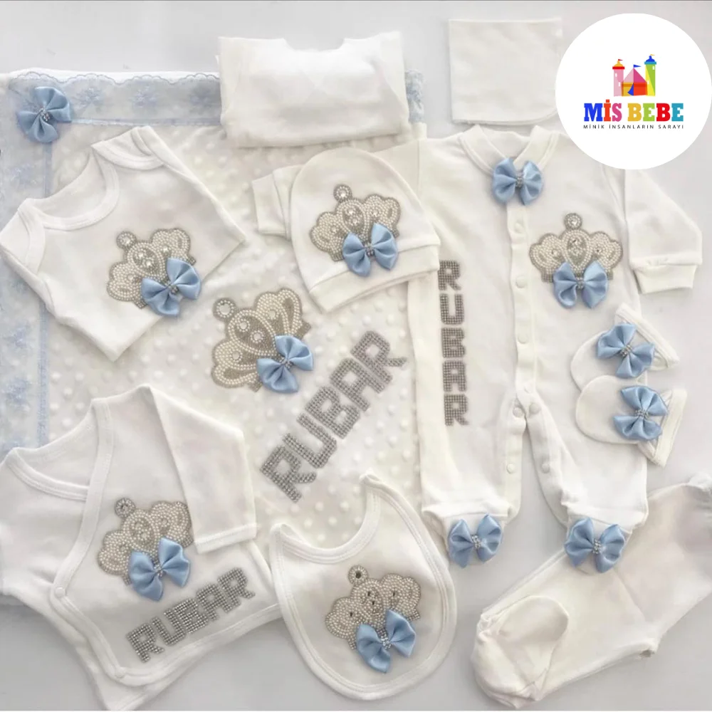 Baby Boy Girl Personalize Newborn Clothing 10-pcs Hospital Outlet Custom Fabric Babies Healthy Safe Outfit Sets Dresses