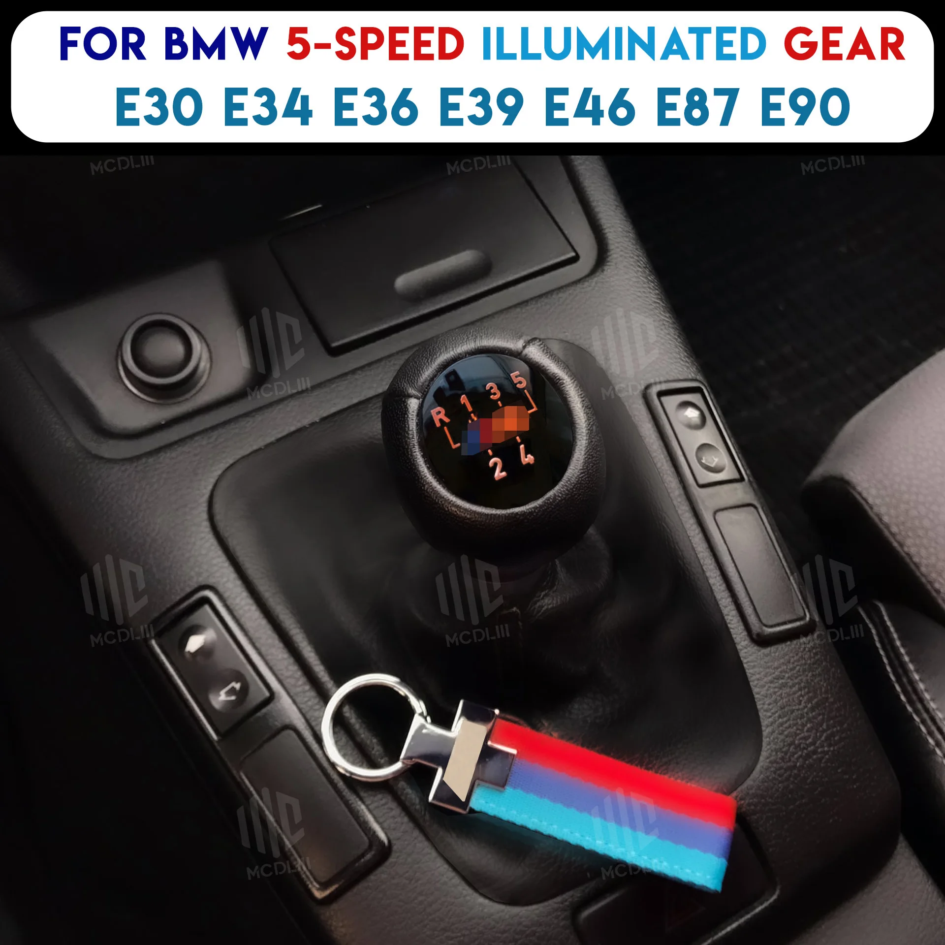 Led For BMW 5-speed Illuminated Gear Knob For Bmw E30 For Bmw E34 For Bmw E36 For Bmw E39 For Bmw E46 For Bmw E87 For Bmw Car