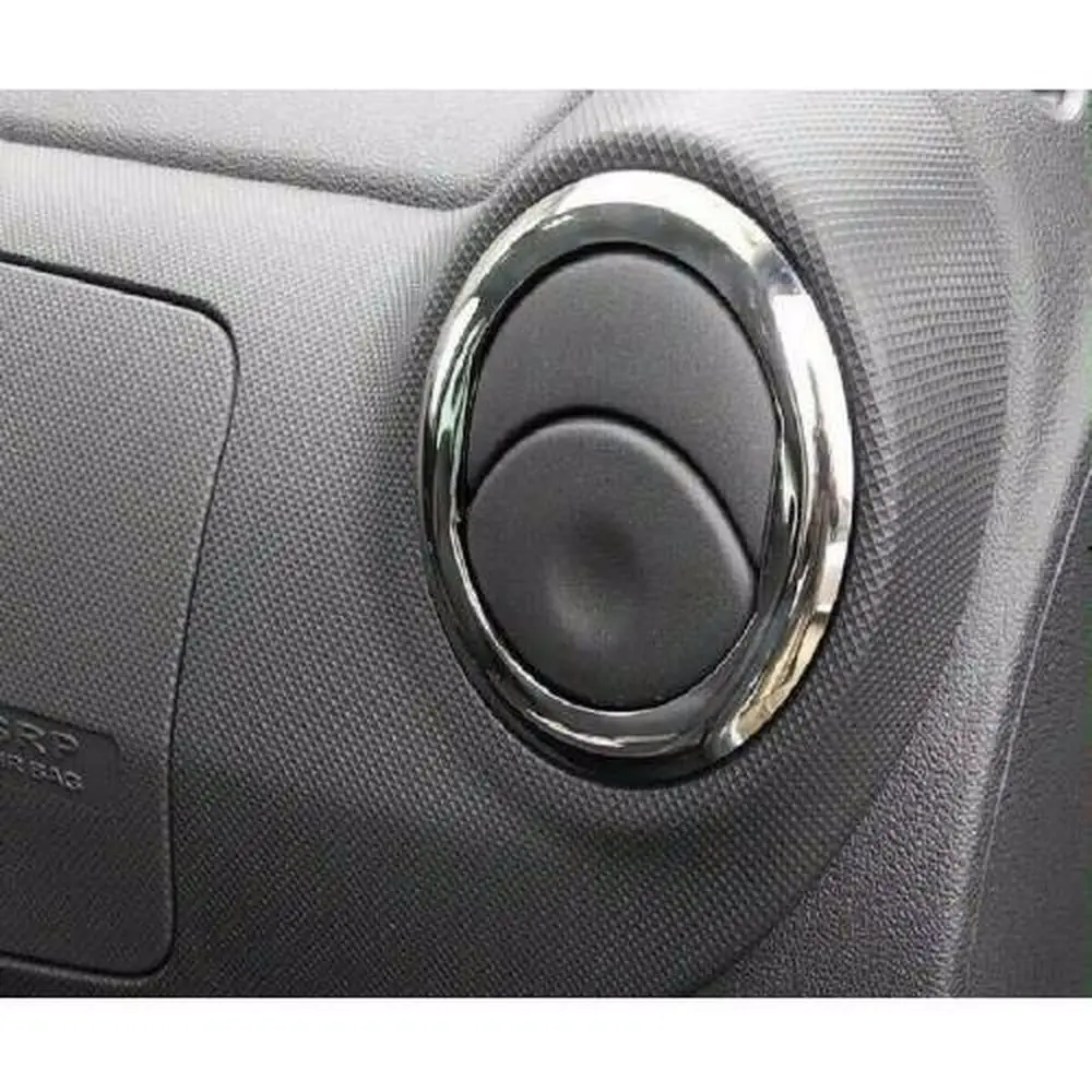 For Dacia Duster 2010-2018 Inner Air Vent Frame 4 Pcs Stainless Steel Car Interior Accessories Chrome Styling Moulding Trim