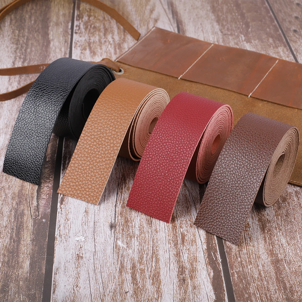 2 Meters DIY Leather Strap Craft Strips Belt For Bag Handles Decor Leathercrafts Accessories Jewelry Making Craft Durable