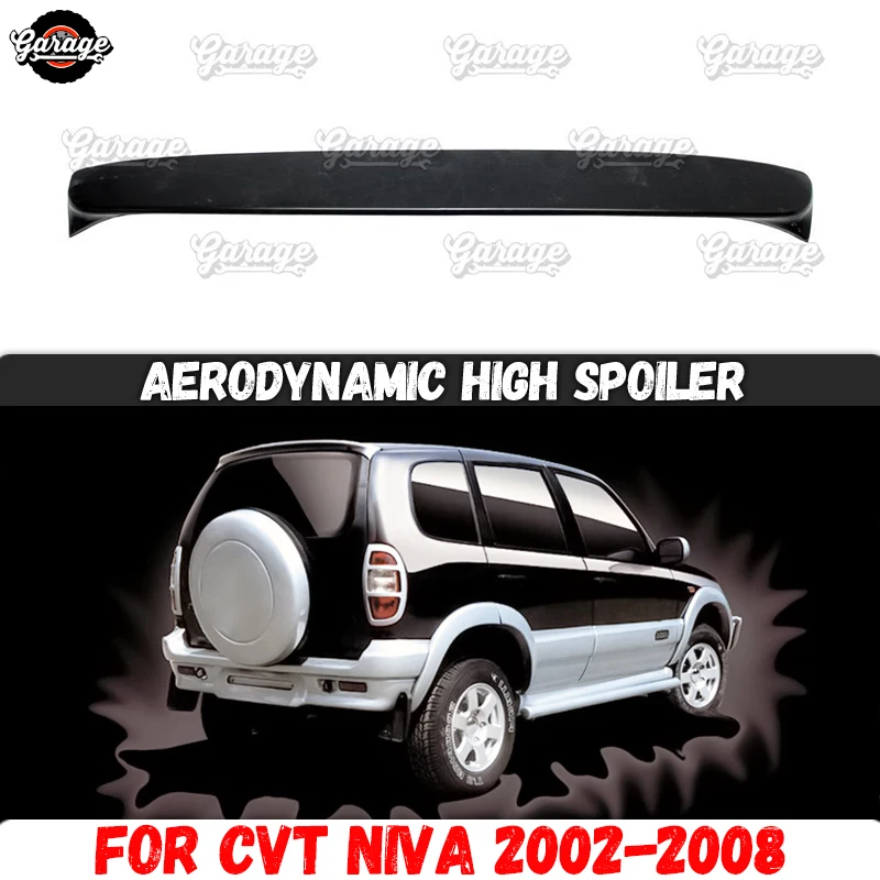 

Spoiler case for Chevrolet Niva 2002-2008 on doors of trunk ABS plastic sport styling accessories car tuning aerodynamic wing