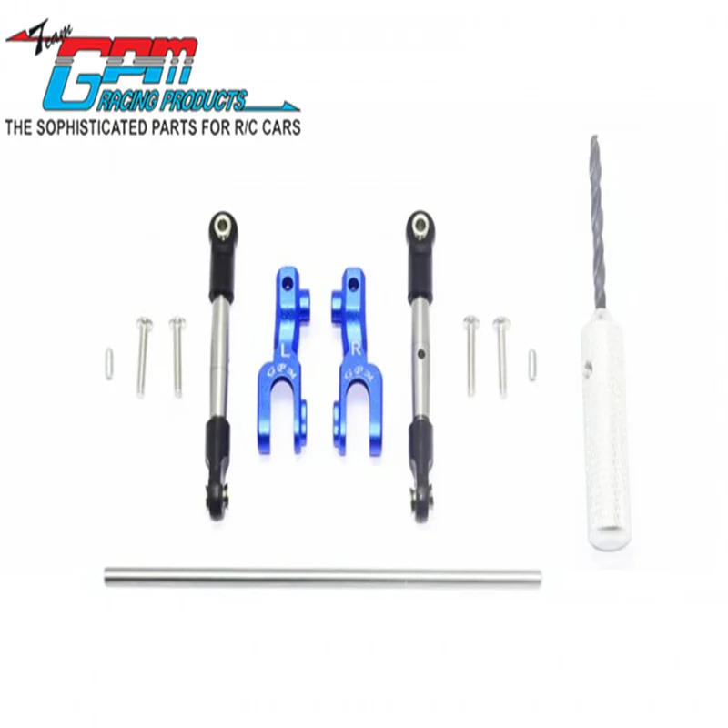 

GPM STAINLESS STEEL FRONT SWAY BAR & ALUMINUM SWAY BAR ARM & STAINLESS STEEL LINKAGE-12PC SET FOR TRAXXAS 1/7 UDR UPGRADE