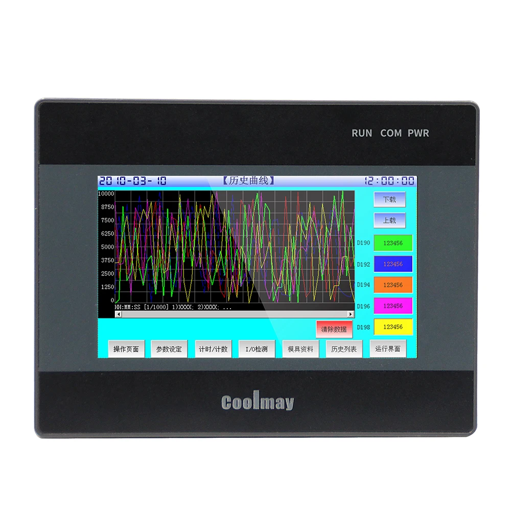 Controlador Plc Hmi Integrado Modbus de 4.3 Polegadas