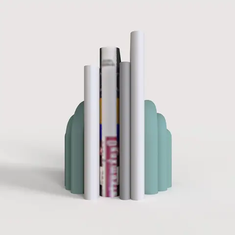 콘크리트 책장 실리콘 금형, 크리에이티브 석고 시멘트 책장 DIY 탁상 지원 장식 금형