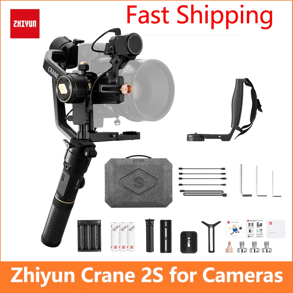 

Zhiyun Crane 2S Crane 2 3-Axis Handheld Gimbal Stabilizer for Canon Nikon Sony Panasonic DSLR Cameras 80D 90D BMPCC 6K 5D3